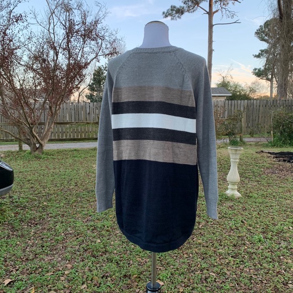 R D Style Colorblock Pullover Sweater Size L - Picture 6 of 10